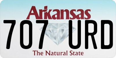 AR license plate 707URD