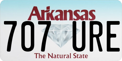 AR license plate 707URE