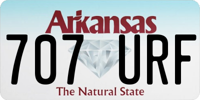 AR license plate 707URF