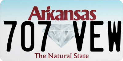 AR license plate 707VEW