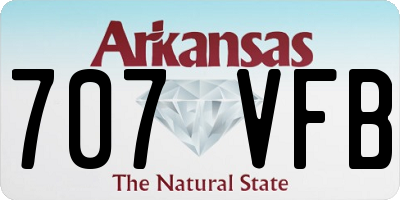 AR license plate 707VFB