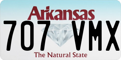 AR license plate 707VMX