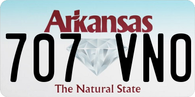 AR license plate 707VNO
