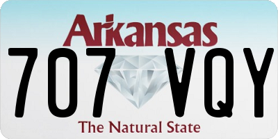 AR license plate 707VQY