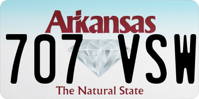 AR license plate 707VSW