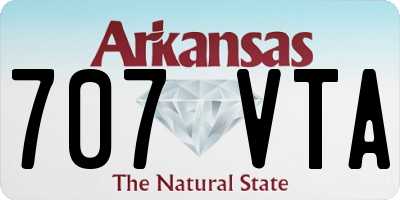AR license plate 707VTA