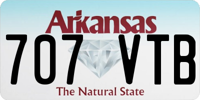 AR license plate 707VTB
