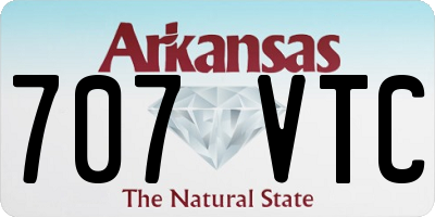 AR license plate 707VTC