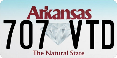 AR license plate 707VTD