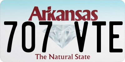 AR license plate 707VTE