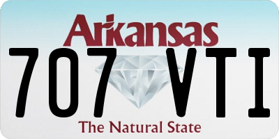 AR license plate 707VTI