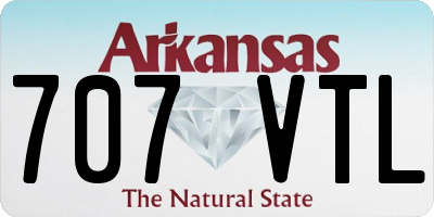 AR license plate 707VTL