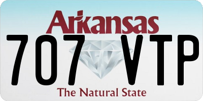 AR license plate 707VTP