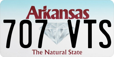 AR license plate 707VTS