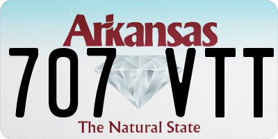 AR license plate 707VTT