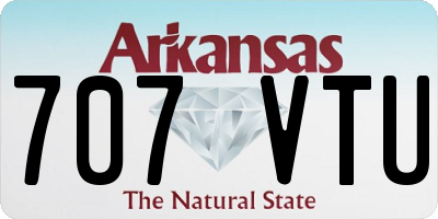 AR license plate 707VTU