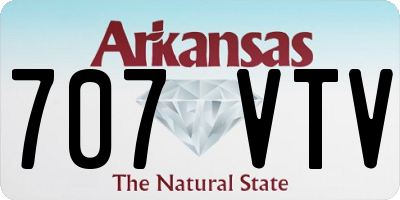 AR license plate 707VTV