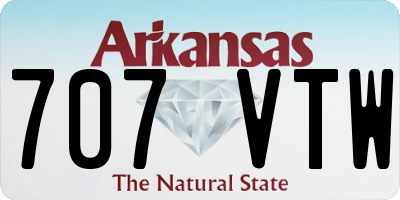AR license plate 707VTW