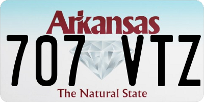 AR license plate 707VTZ