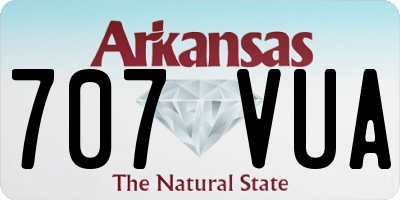 AR license plate 707VUA