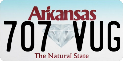 AR license plate 707VUG