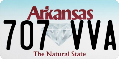AR license plate 707VVA