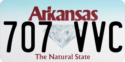AR license plate 707VVC