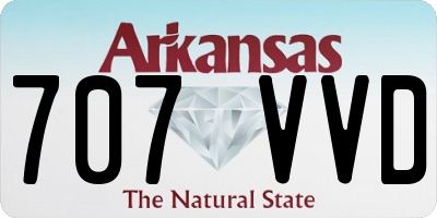 AR license plate 707VVD