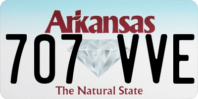 AR license plate 707VVE