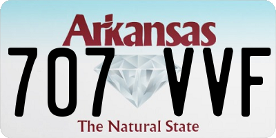 AR license plate 707VVF