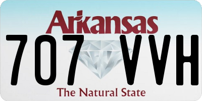 AR license plate 707VVH