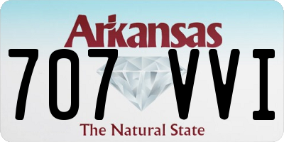 AR license plate 707VVI