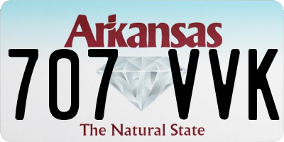AR license plate 707VVK