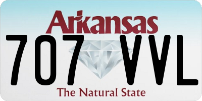 AR license plate 707VVL