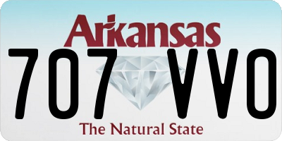 AR license plate 707VVO