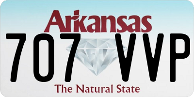 AR license plate 707VVP