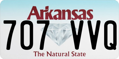 AR license plate 707VVQ