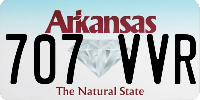 AR license plate 707VVR
