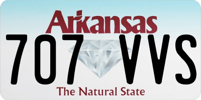 AR license plate 707VVS