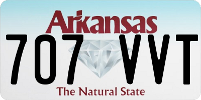 AR license plate 707VVT