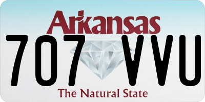 AR license plate 707VVU