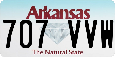 AR license plate 707VVW