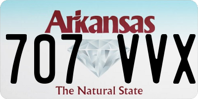 AR license plate 707VVX