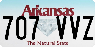 AR license plate 707VVZ