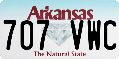 AR license plate 707VWC