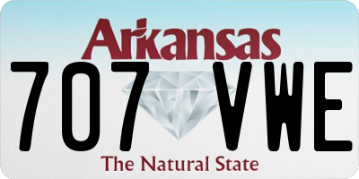 AR license plate 707VWE
