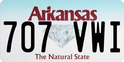 AR license plate 707VWI