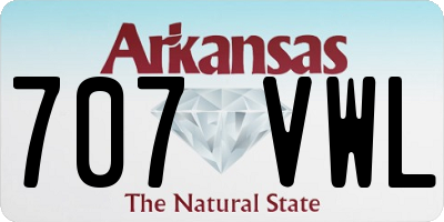 AR license plate 707VWL
