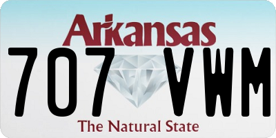 AR license plate 707VWM