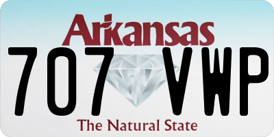 AR license plate 707VWP